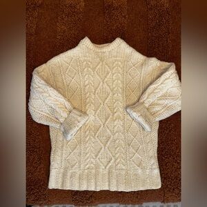 Cozy Cream Cable Knit Sweater